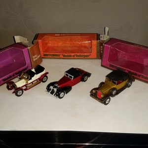 Matchbox vintage cars Y-10 1969, Y15 1969, Y17 1973