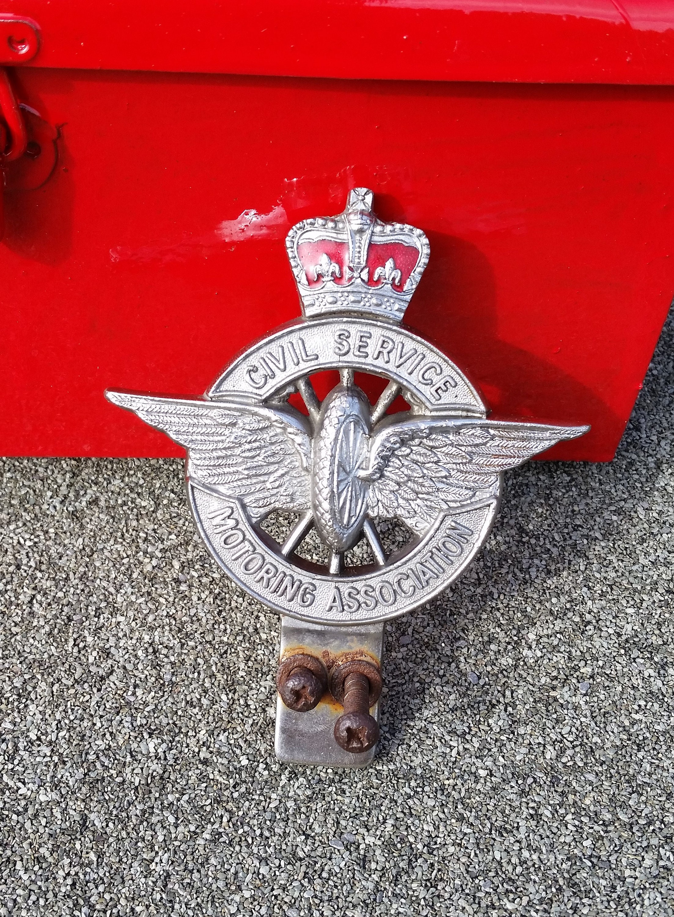 Vintage Car Badge Civil Service Motoring Association - Etsy