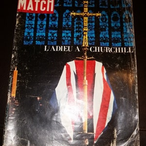 La rivista Match copre la scomparsa di Winston Churchill il 6 febbraio 1965