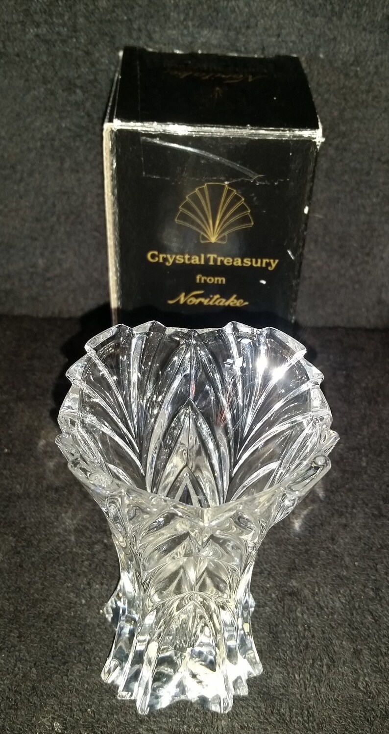 Noritake Crystal Treasury Vintage Nosegay Vases Etsy