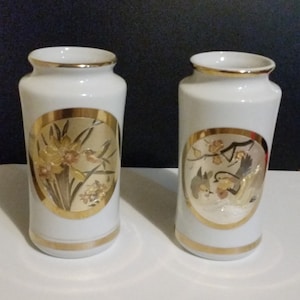 Japanese vase engraved & gilded in silver, gold