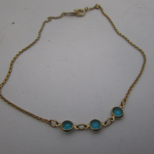 Green Ankle Bracelet Etsy