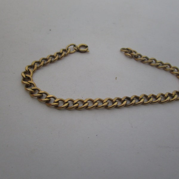 Vtg Gold Filled Charm Bracelet