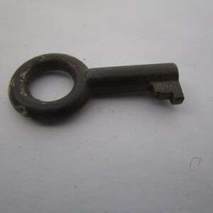 19th C Antique Steel Furniture Lock Key