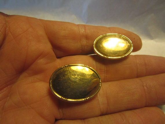 Nice 14K Yellow Gold Filled Cuff Links - image 2