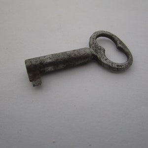 19th Century Antique Steel Furniture Lock Key Small