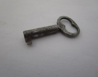 19th Century Antique Steel Furniture Lock Key Small