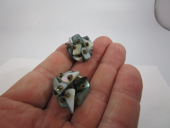 Retro Mid Century Modern Clip on Earrings - image 4