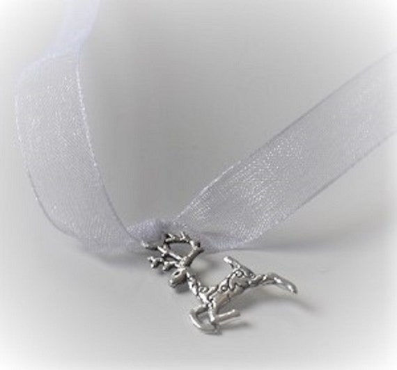 Reindeer Christmas Napkin Tie / Ring 6pk - Christmas Dinner Table Decoration