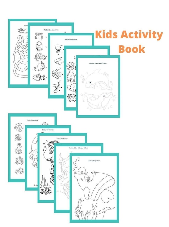 kids-activity-book-10-pages-instant-download-printable-etsy