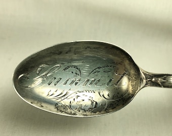 SUMMIT, S.D. Antique Sterling Silver Spoon - 5 inches long - Baker-Manchester