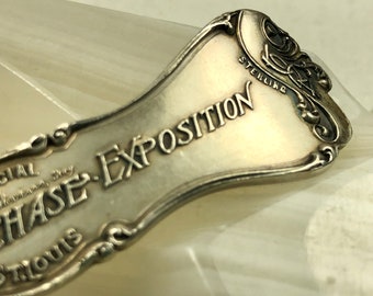 Antique Sterling Silver Spoon Louisiana Purchase Exposition 1803-1903