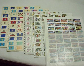 FULL SHEETS - Lot of 5 - State Bird/Flowers - Orchids - State Flags 76 - Greetings from Each State - Mint lot MNH