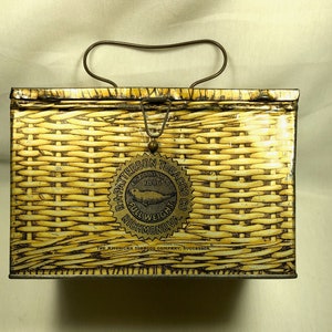 Tobacco Tin 1856 R.A. Patterson - Richmond Virginia Cut Plug Woven Basket Style