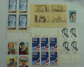 Lot of 6 different USPS Stamps Movie classics, Natl Parks, Historic Pres, Lanier