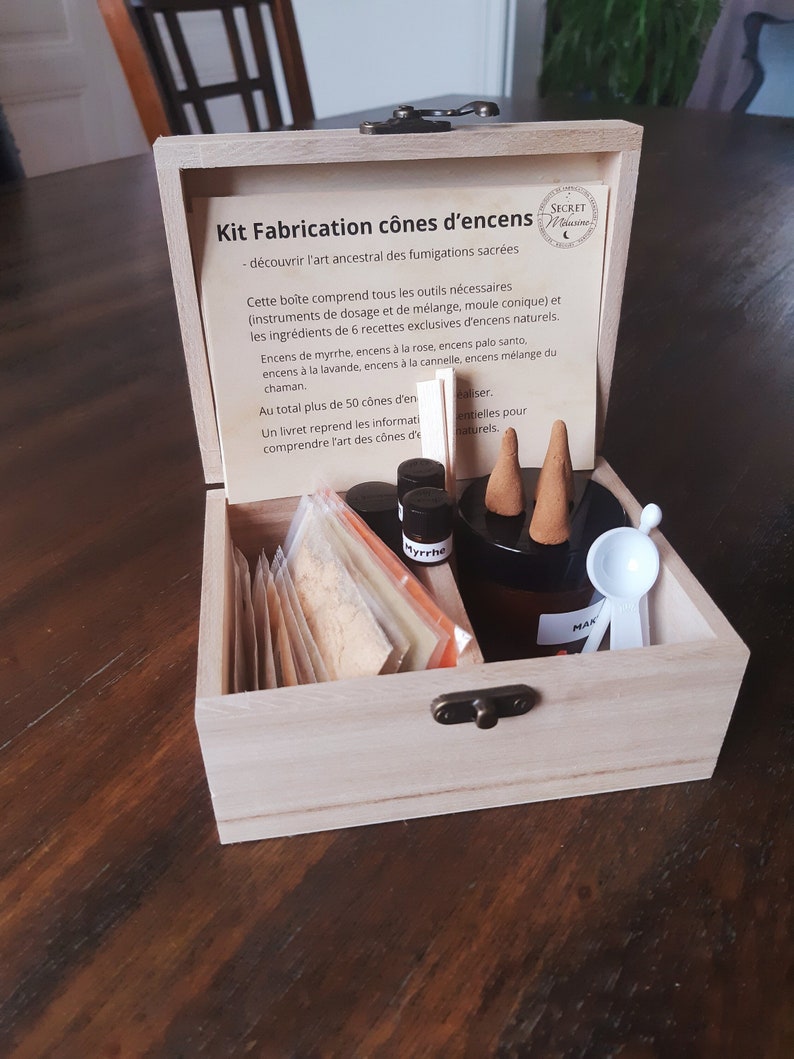 Kit Fabrication cônes dencens découvrir l'art ancestral des fumigations sacrées au naturel image 1