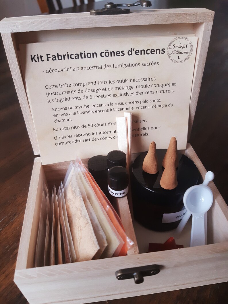 Kit Fabrication cônes dencens découvrir l'art ancestral des fumigations sacrées au naturel image 4