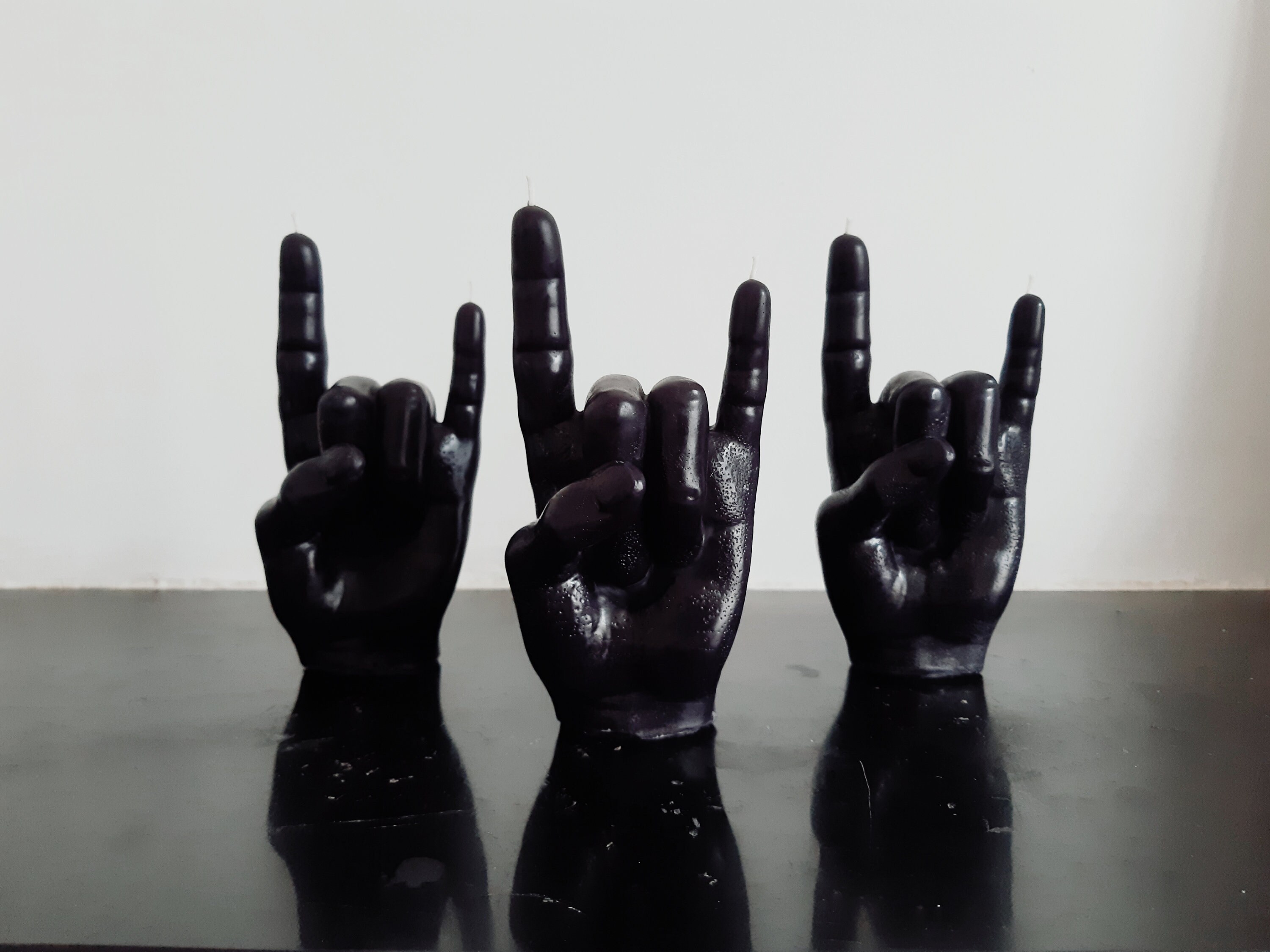 Bougie Main en Cire d'abeille - 15cm Bougie Naturelle Stylée Par Secretmélusine