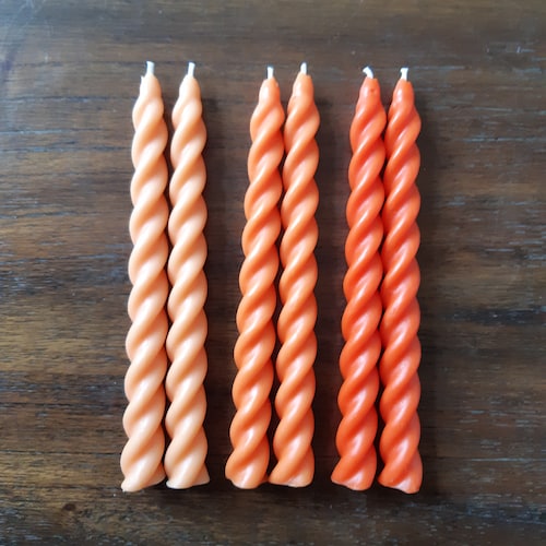 Beeswax No Drip Candles Spiral Candles 100 Natural 5 Etsy