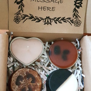 Pamper Box | Assorted Handmade Soaps | Handmade Soy Tealight Candle | Gift Box | Birthday Gift Box | Self-Care Hamper