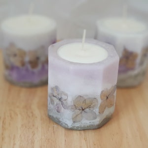 Concrete Scented Hurricane Candle