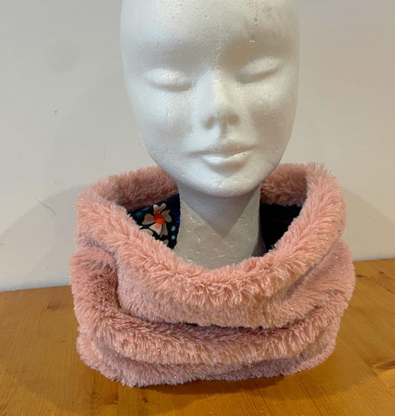 Snood Tube Réversible Pour Enfant 2 à 4 Ans – Hiver Doux En Minky Et Acrylique, Multicolore