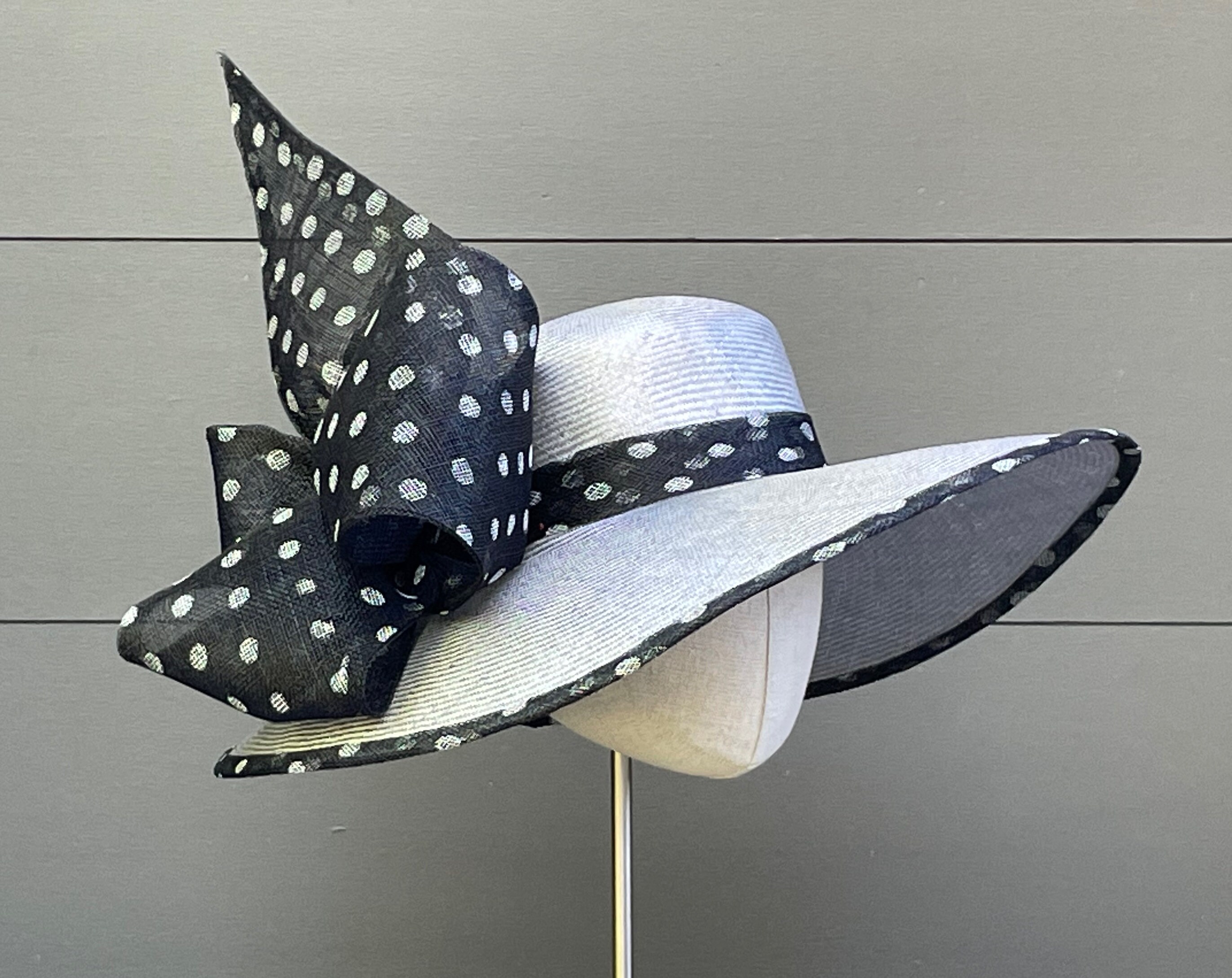 Blue Polka Dot Derby Fascinator My thoughts are turning to spring. I just completed this  main image 2