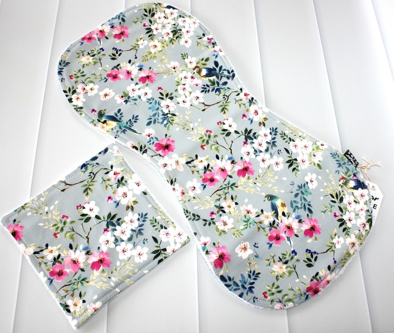Bird and Blossoms Burp Cloth /& Wash Cloth Set Burp Cloths Baby Burp Cloths Baby Shower New Mum Gift Nursery Gift Burping Cloths