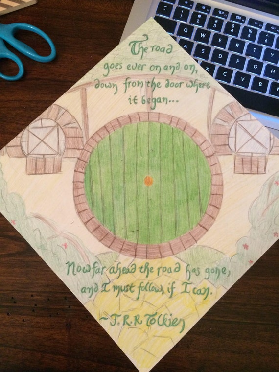 Lord Of The Rings Quote Graduation Cap Etsy