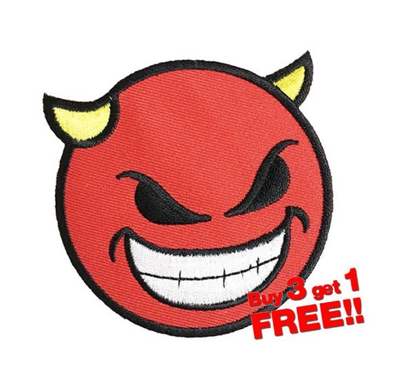 Red Devil IRON ON PATCH Funny Patches Badge Devil Patch Etsy
