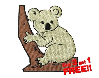 Koala Australia Applique IRON ON PATCH funny patches Badge koala patch