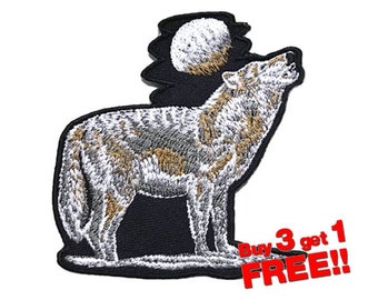 Wolf Applique IRON ON PATCH funny patches