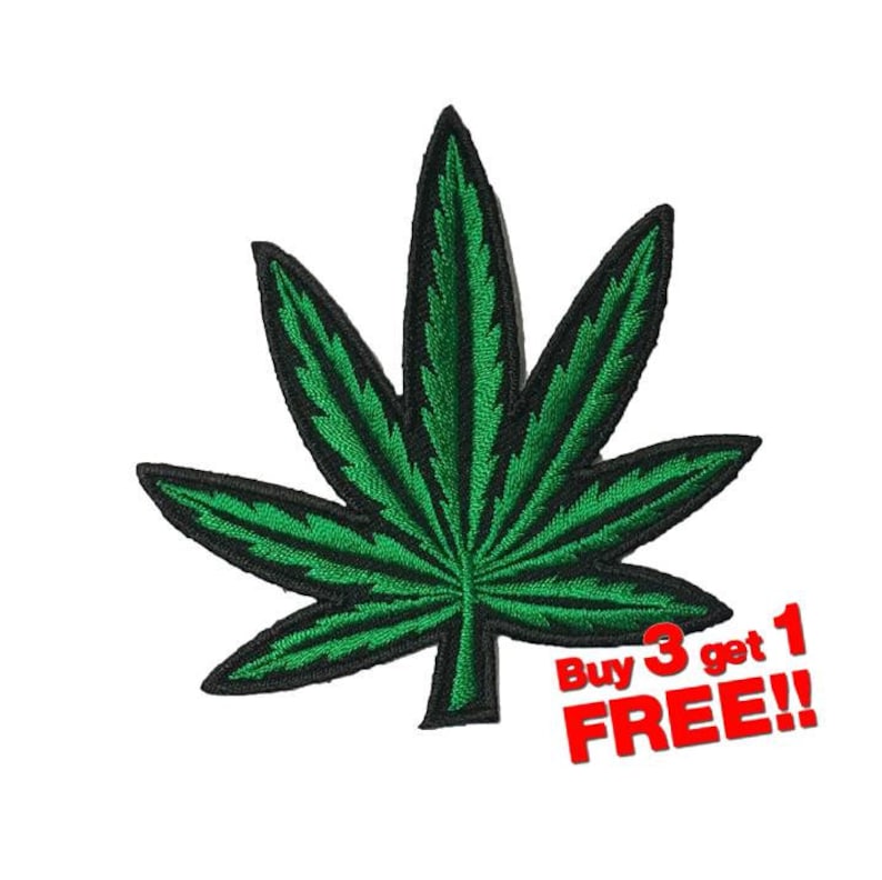 Weed Applique IRON ON PATCH Funny Patches Weed Patch Marijuana Etsy