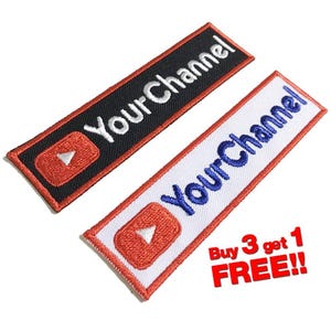 YouTube personalized IRON ON PATCH funny patches Badge Devil Patch Applique custom