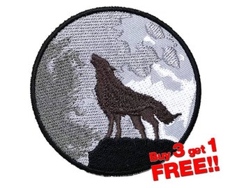 Wolf Applique IRON OP PATCH grappige patches