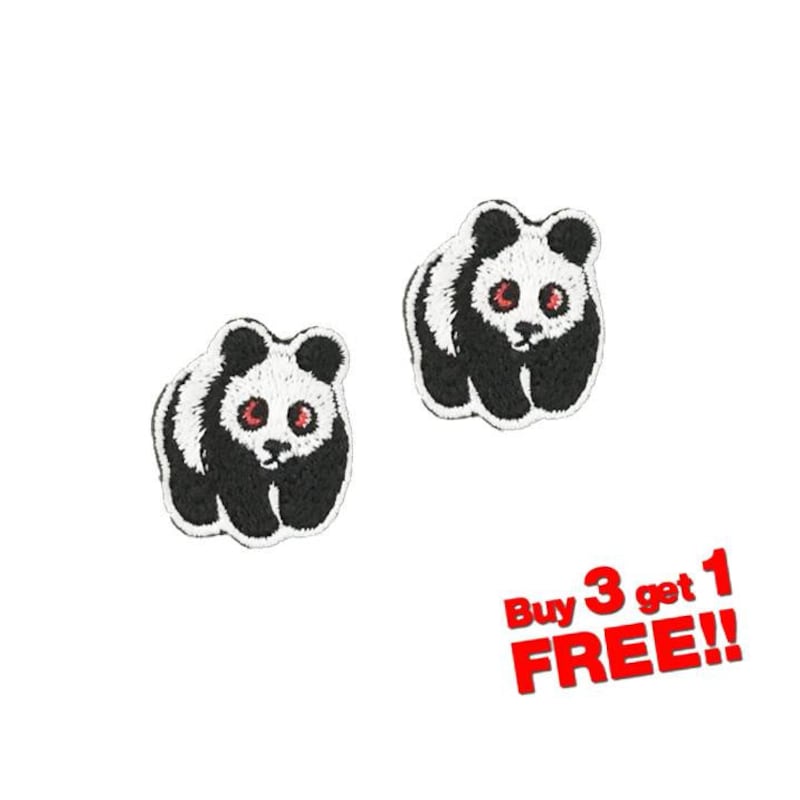 Panda Iron on Patches - Etsy