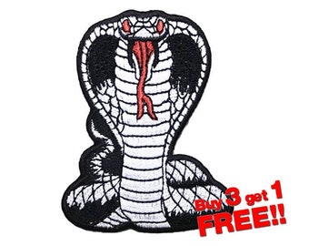 Cobra Snake Applique IRON ON PATCH funny patches