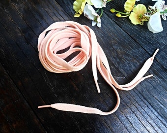 Shoe Lace Light Banana Peach Polyester Shoelaces Bootlaces Sport Sneakers Gym Shoes Boots Laces Accessories Women Men Unisex Sport Wear