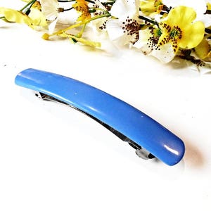 Hair Barrette Blue Acrylic Celluloid Acetate Plastic Hair Pin Clip Barettes Hair Barretts Accessories Hair Bun Holder Women Hair Jewelry