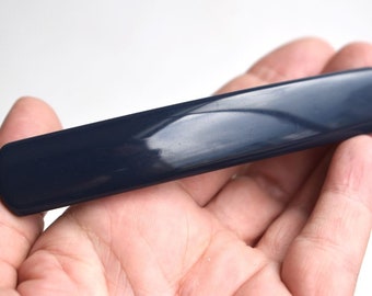 Pasador de pelo azul oscuro, soporte para moño de pelo, pasador de plástico acrílico para el pelo, pasadores, accesorios para el pelo, joyería para mujer