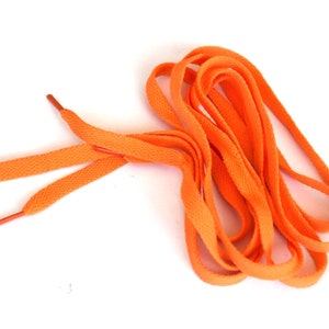 Shoe Lace 46 Inches Orange Polyester Shoelaces Bootlaces Sport Sneakers Gym Shoes Boots Laces Women Men Unisex Sport Accessories Wear