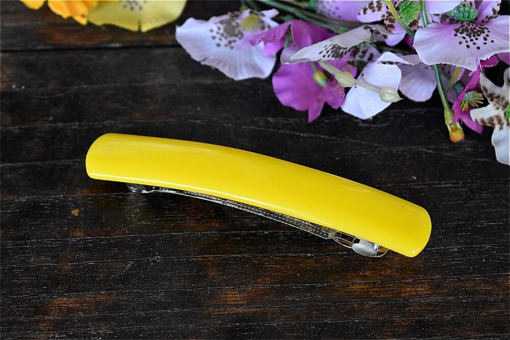 Yellow Barrette - Etsy