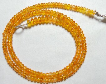 garnet beads for jewelry BH#89C 2-4 mm Orange Mandarin Garnet plain beads 5 Strand 16 Long- Natural Fanta Garnet rondelle beads