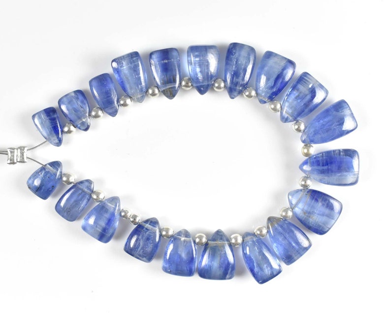 Fabulous Blue Kyanite Beads Rare Blue Kynite Gemstone 100/% Natural Blue Kyanite Jewelry Use Kyanite Loose 7x5-11x7 MM 20 Beads RGP307-11