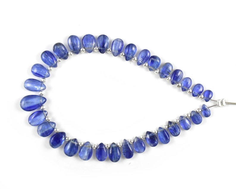 RGP310-05 Natural Blue Kyanite Beads Blue Kynite Gemstone 100/% Natural Blue Kyanite Jewelry Use Loose Kyanite 5x3-11x6 MM 32 Pcs Briolette