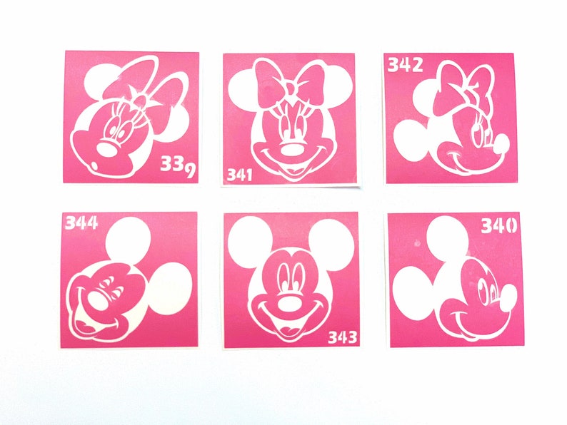 Stencil for Art. Tattoo Stencils Mickey and Minnie Mouse 6 Etsy
