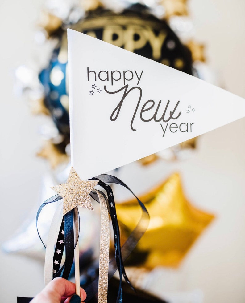 New Years Eve Party Pennant Flag