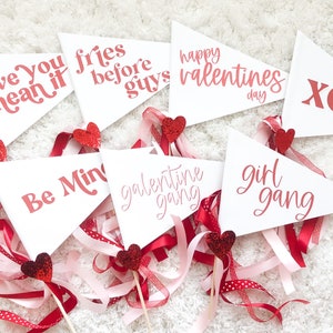 Girl Gang Valentines Day Pennant Flag