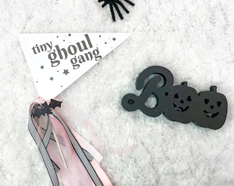 Tiny Ghoul Gang Halloween Pennant Flag