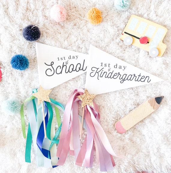 1st Day of School Pennant Flag | First Day of School Pennant Flag